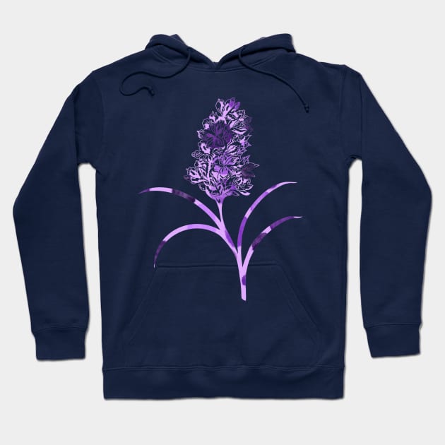 Purple People Eater Flower Hoodie by BurningChair